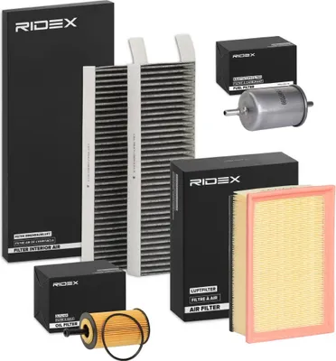 Produktbild von RIDEX Filterset Inspektionspaket Filtersatz passend für PEUGEOT 307 (3A/C)