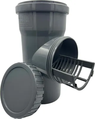 Immagine prodotto di Pulitore per grondaie con setaccio, diametro 110 mm, grigio AQUER