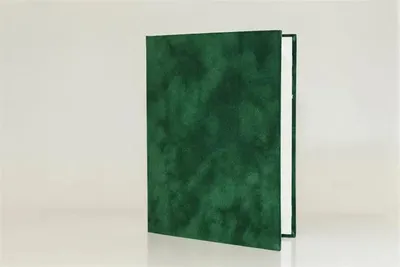 Obal na certifikáty, A5, exkluzívny, plyšový, na 2 diplomy formátu A5, zelený