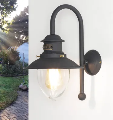 Immagine prodotto di Lampada da esterno in ottone in bronzo rustico marittimo parete luce casa giardino