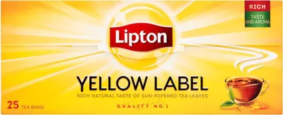 Immagine prodotto di Lipton Tè nero etichetta gialla 50 G (25 bustine)