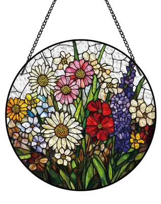 Gläserner Sonnenfänger 20 cm handbemalt bunt Fensterdeko