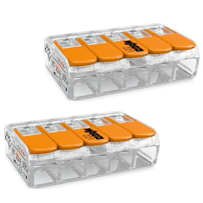 Produktbild von Verbindungsklemmen 5-polig 0.14-4 mm² - 2 Stück