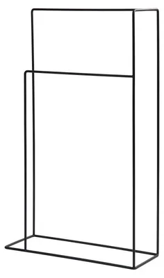 Productafbeelding van Atmooz Tulia handdoekhouder – Badkamer – Vrijstaand – Design – Zwart – Hoogte 75 cm en 90 cm – Metaal
