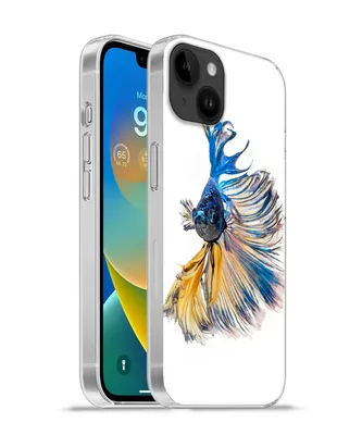 Produktbild von MuchoWow® Handyhülle Schutzhülle Hülle für Apple iPhone 14 Plus - Soft case Fisch - Schwanz - Blau Silikon Softcase Handy Hülle - Abbildung