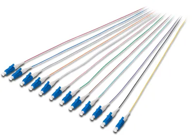 Produktbild von DIGITUS LWL Pigtails LC simplex OS2 12Stk 2.00m
