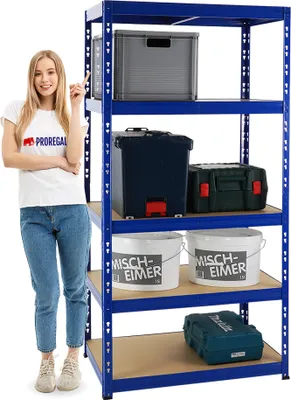 Produktbild von Kellerregal Fast Tiger | HxBxT 180x90x60 cm | Fachlast 265kg | Blau