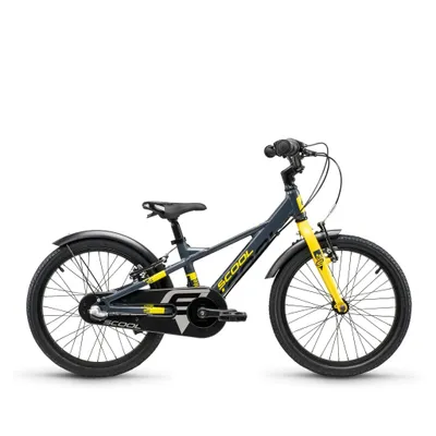 Produktbild von S'COOL XXlite EVO 18 Zoll 3-Gang Dark Grey/Yellow | 18 Zoll Fahrrad für Kinder und Jugendliche | Fahrrad mit ergonomischer Sitzposition
