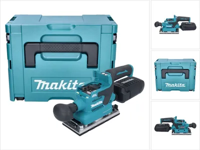 Immagine prodotto di Makita DBO 382 ZJ Levigatrice orbitale a batteria 18 V 93 x 185 mm brushless + Makpac - senza batteria, senza caricabatterie
