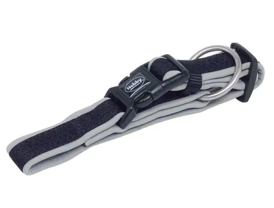 Produktbild von Nobby Mesh Preno, Universal, Standardkragen, Schwarz, Grau, Metall, Neopren, Nylon, Einfarbig, XS-S