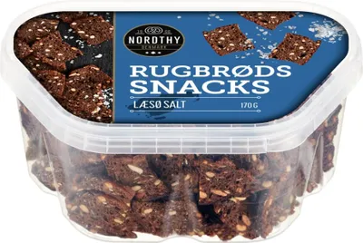 Produktbild von Nordthy Rugbrøds Snacks Læsø Salt 170g