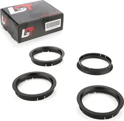 Produktbild von 4x Zentrierringe Schwarz Alufelgen Ø 76,0-66,6 mm für MAZDA für HONDA für SUZUKI