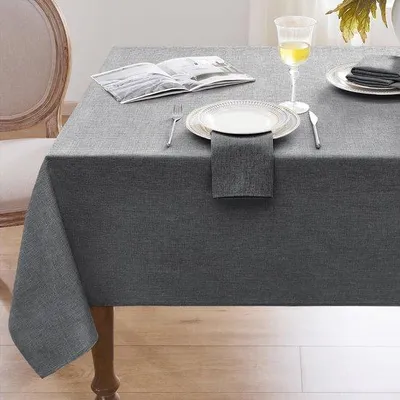 Produktbild von Rechteckiges Tafelkleed 140x100cm, wassbar, wasserabweisend, 210GSM Leinenoptik