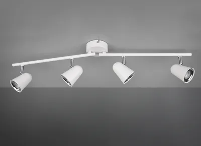 Produktbild von LED Deckenspot Strahler TOULOUSE Weiß matt 4 flammig mit schwenkbaren Spots