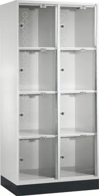 Produktbild von C+P Schließf.schrank 8470A202S10003 Acrylglastüren 1750x820x500mm lgr
