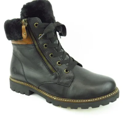 Produktbild von Remonte Lammfell Stiefelette Schwarz : 37