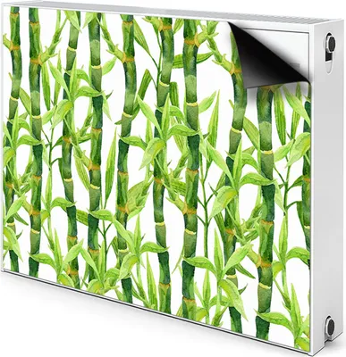 Produktbild von Magnet Radiator Magnet Mat Heizkörper Heizung Verkleidung Abdeckung 100x60 cm  - Bambus