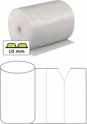 Produktbild von 1x 1-PACK BubbleStar Luftpolsterfolie 100cm x 100m perforiert alle 30 cm