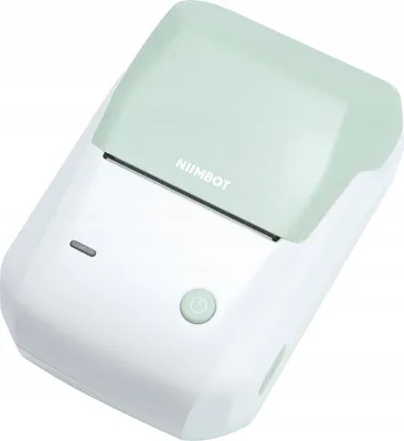 Zdjęcie produktu dla EDIBAZZAR | NIIMBOT B1 Drukarka termiczna Bluetooth Naklejka zielono-biała Nowa + Rolka