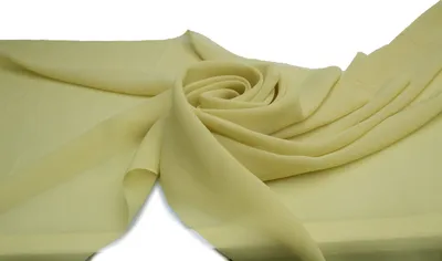 Obrázek produktu pro Hladký šifon, voálová tkanina, světle limetková, 50 x 150 cm