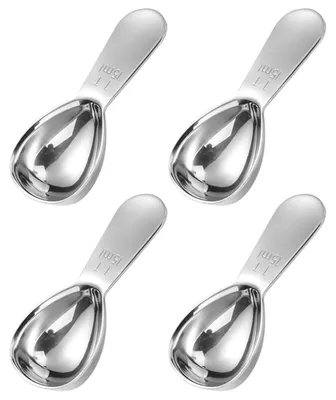 4er-Set Kaffeelöffel aus Edelstahl, 15 ml Messlöffel