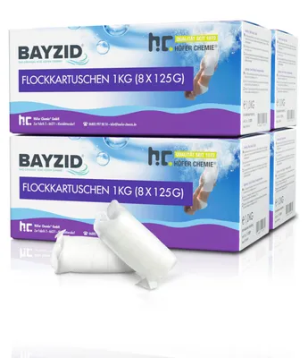 Produktbild von 4x 1 kg BAYZID® Flockkartusche für Pools