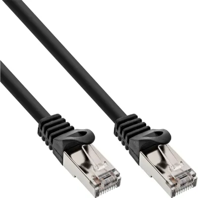 Produktbild von InLine Patchkabel, SF/UTP, Cat.5e, schwarz, 1m, 1 m, Cat5e, SF/UTP (S-FTP), RJ-45, RJ-45, Schwarz