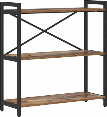 Zdjęcie produktu dla Regał na książki vidaXL z drewna postarzanego, 80 x 30 x 85 cm, materiał drewnopochodny