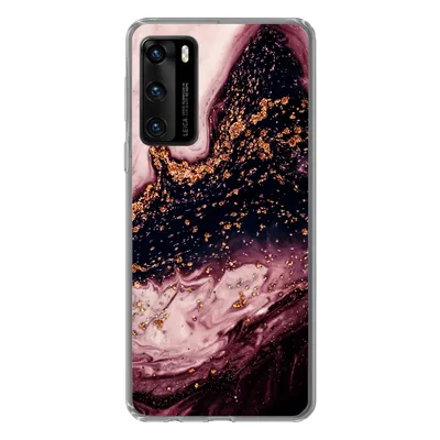 Produktbild von MuchoWow® Handyhülle Schutzhülle Hülle für Huawei P40 Marmor - Natursteine - Mineralien Silikon Softcase Handy Hülle - Handytasche