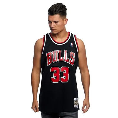 Obrázek produktu pro Mitchell & Ness Chicago Bulls #33 Scottie Pippen black Swingman Jersey - 2XL