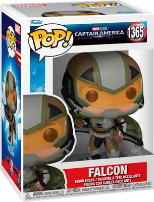 Zdjęcie produktu dla Funko Pop! Marvel Studios – Captain America Brave New World – Falcon Figurka winylowa, figurka kolekcjonerska, figurka filmowa, figurka postaci, nr 1365