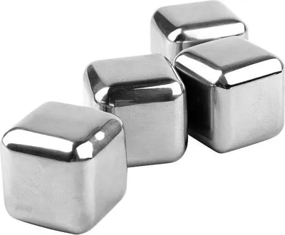 Immagine prodotto di metaltex 253504000 Set per cubetti di ghiaccio metaltex, riutilizzabile, in acciaio inossidabile