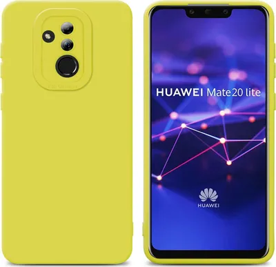 Produktbild von Cadorabo Hülle für Huawei MATE 20 LITE Schutz Hülle in Gelb TPU Silikon Etui Case Handyhülle