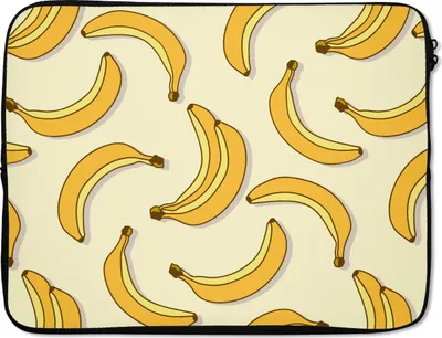 Produktbild von MuchoWow® Laptop Hülle 15 Zoll Obst - Gestaltung - Banane Laptoptasche - Laptoptasche - Sleeve - Rundum-Schutz