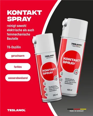 Immagine prodotto di Teslanol 26025 Spray per contatti e conservanti, 200 ml - per la pulizia e la cura precisa dei contatti - 200 ml