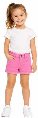 Image de Shorts en jean pour enfant, marque Mayoral, couleur rose, taille 98