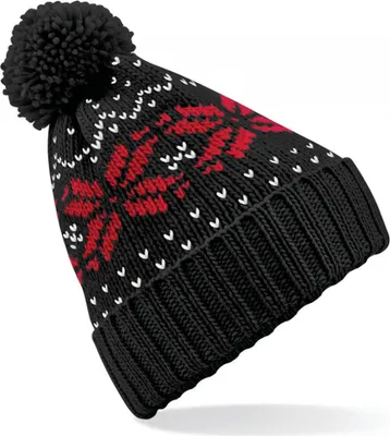 Produktbild von Beechfield Fair Isle Snowstar® Beanie