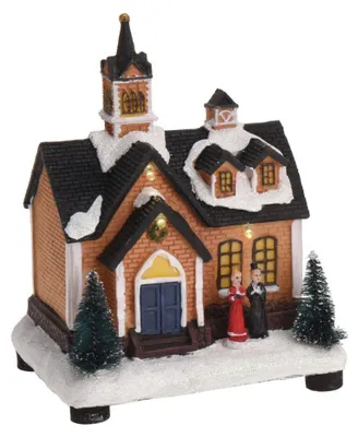 Produktbild von Weihnachtsdeko Winterhaus, LED-Beleuchtung, 15 x 12,5 x 9,5 cm