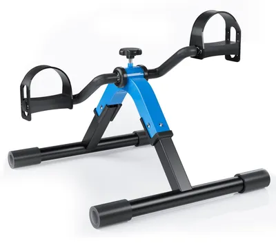 Productafbeelding van Mini hometrainer pedaaltrainer - Opvouwbaar - Instelbare weerstand - Voor been en arm