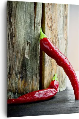 Produktbild von Bild auf Leinwand - Leinwandbild - Einteilig - Chili Gewürz Gemüse - 70x100cm - Wand Bild - Wanddeko - Wandbilder - Leinwanddruck - Wanddekoration - Leinwand bilder - Wandbild - PA70x100-2264