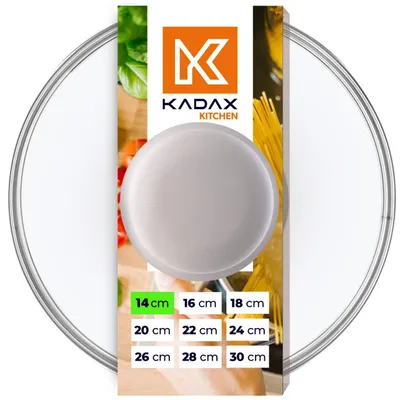 Zdjęcie produktu dla KADAX Pokrywa Pokrywka Żaroodporna Szkło Na Garnek 14cm