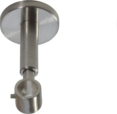 Produktbild von Träger 16 mm Gardinenstange Edelstahl look oder Verlängerung H12 H22 D11 D21 BASIT