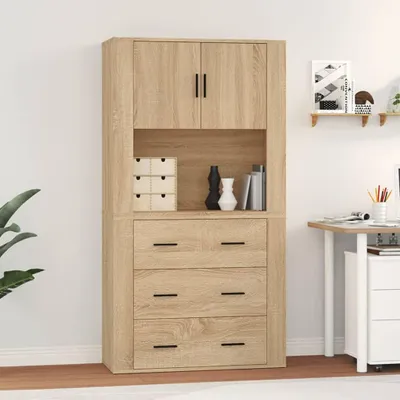 Obrázek produktu pro vidaXL Highboard Sonoma Dubové dřevo Materiál