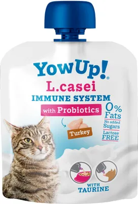 Productafbeelding van Kattenvoer YowUp L.casei Immuunsysteem, kalkoen, 10 stuks