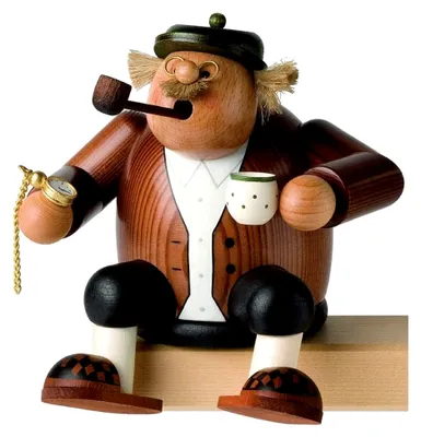 Produktbild von Räuchermännchen Kantenhocker Opa, 16 cm