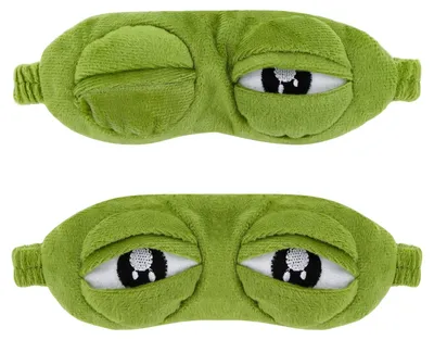 Image de Ensemble de 2 Masques de Sommeil 3D Grenouille Amusants