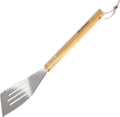 Zdjęcie produktu dla Łopatka do grillowania Vaggan, stal nierdzewna/mosiądz, 40 cm, srebrny/brązowy