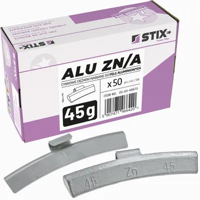 Produktbild von STIX Schlaggewichte ZN/A 50x45G, Kunststoffbeschichtung, Auswuchtgewichte
