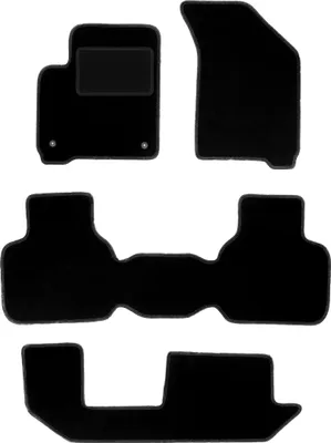 Produktbild von Schwarze Veloursmatten für: Fiat Freemont 7-Sitzer (2011-2016)