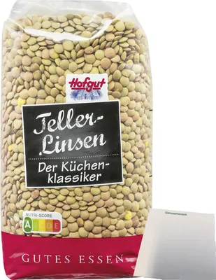 Produktbild von Hofgut Tellerlinsen (500g Beutel) + usy Block